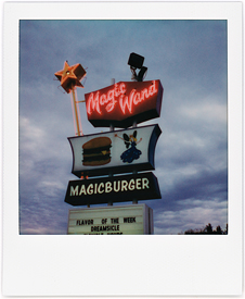 Magic Wand Restaurant Sign #1