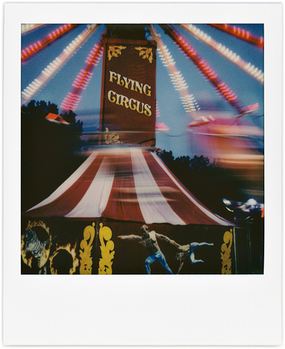 Polaroid photographs of the 2022 Three Rivers Festival in Fort Wayne, Indiana.