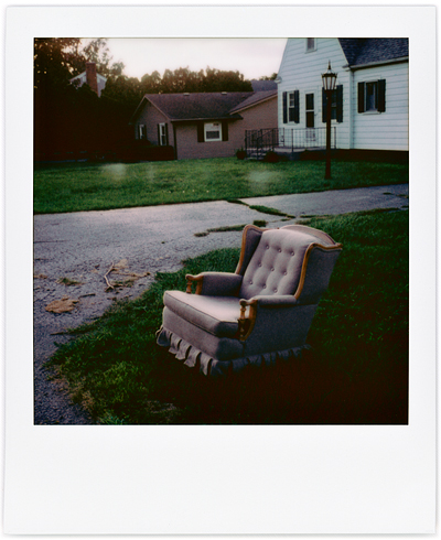 Polaroid photographs of my neighborhood in Fort Wayne, Indiana.